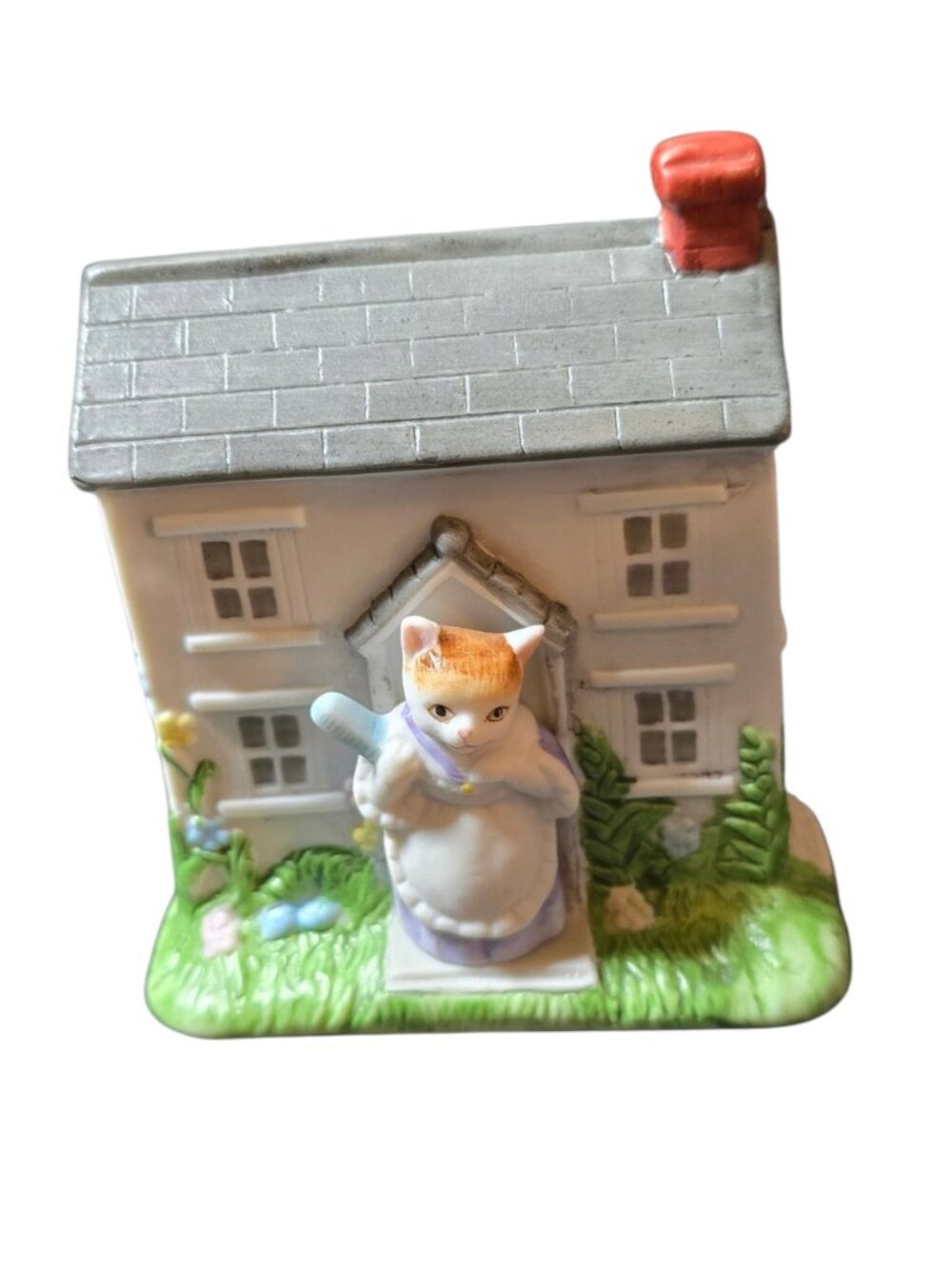 Vintage 1990 Schmid Beatrix Potter Tabitha Twitchit At Home Figurine